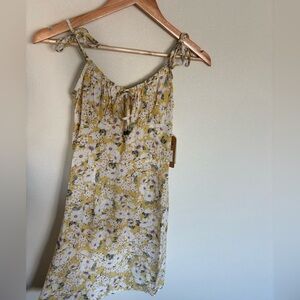 Billabong Yellow Floral Mini sundress